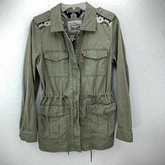 Levi's Jackets & Blazers - Levi’s Aztec Olive Green Jacket Women’s XS